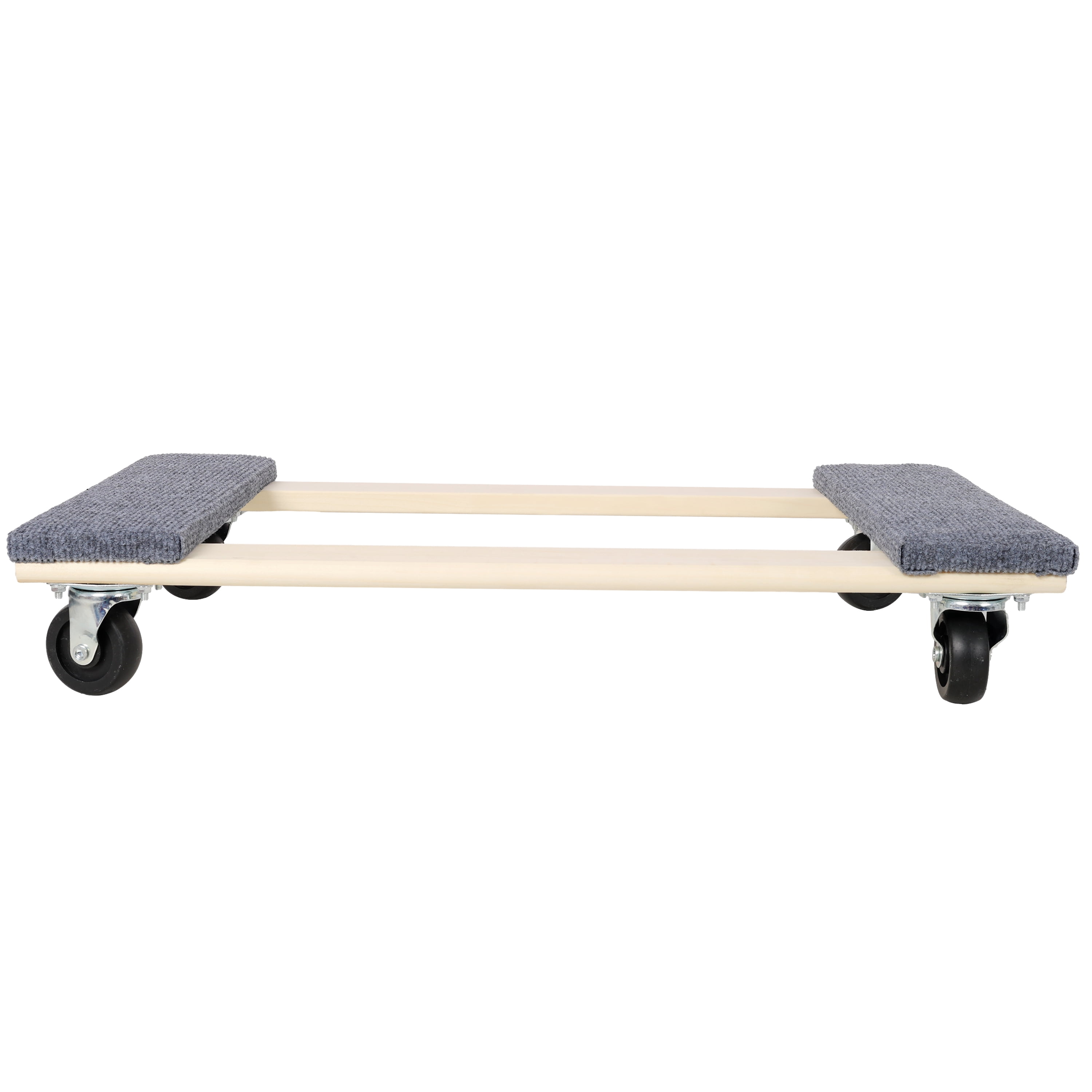 2 Pack Heavy Duty Moving Dolly Set, Non-Slip Carpet Surface Furniture Transport Cart, Total 2000 LBS Capacity with 4 PP Swivel Casters Each for Warehouse Home Moving