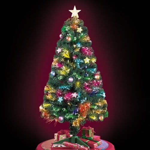 Fiber Optic Tabletop Christmas Tree 47"H
