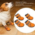 thumbnail image 5 of ZDM 4Pcs Dog Shoes, Soft Rubber Pet Dog Protector Puppy Booties with Reflective Straps for Outdoor Activities (M), 5 of 9