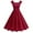 Wine, variant on EINCcm Women's Square Sleeveless Swing Vintage 1950s Cocktail Dress Cotton Retro Elegant Mini Dress for Party