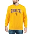 thumbnail image 3 of Men's Colosseum Gold Arizona State Sun Devils Arch & Logo Crew Neck Sweatshirt, 3 of 4
