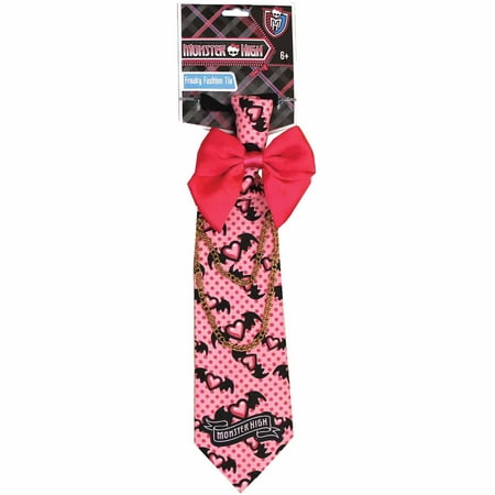 Pink and Red Monster High Freaky Fashion Tie Child Halloween Costume