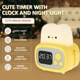 thumbnail image 4 of PENGXIANG Cute Kids Alarm Clock Dimmable Digital Clock with Night Light Rechargeable Sleep Training Clock Wake Up Alarm Clocks Portable Alarm Clock Timer Clock Bedside Clock Light for Hom, 4 of 10