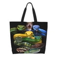 thumbnail image 1 of Easygdp Colorful Viper Snake Bolsas Tote para Mujer, Bolsos de Hombro para Viaje, Bolsos de Mano de Gran Capacidad para Compras y Trabajo, 1 of 8