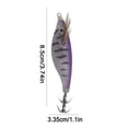 thumbnail image 5 of Señuelo Pesca Luminoso Anzuelos Calamar Anzuelo Artificial Cebos Jigging () Púrpura, 5 of 5