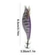 thumbnail image 5 of Señuelo Pesca Luminoso Anzuelos Calamar Anzuelo Artificial Cebos Jigging () Púrpura, 5 of 5