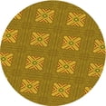 thumbnail image 1 of Ahgly Company Indoor Square Patterned Bee Yellow Area Rugs, 3' Square, 1 of 6