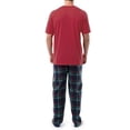 thumbnail image 2 of Fruit of The Loom Men's Crewneck Tee and Fleece Pajama Pants Set, 2-Piece, Sizes S-5XL, 2 of 8