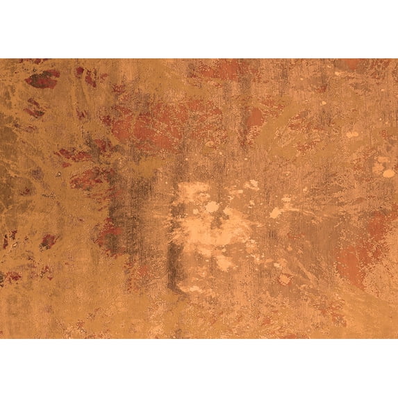 Ahgly Company Indoor Rectangle Oriental Orange Industrial Area Rugs, 5' x 7'