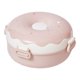 thumbnail image 1 of Bsvklp Fiambrera Bento Con Forma Donut 3 Compartimentos 900ml Con Cuchara Tenedor (Rosa), 1 of 7