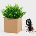 thumbnail image 4 of 6 Bundles Artificial Greenery Plants, Faux Outdoor UV Resistant Fake Eucalyptus Bushes for Garden Porch Window Box Filler Indoor Home Decoration (Green), 4 of 9