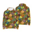 thumbnail image 6 of Bingfone Colorful Circle Men's Drawstring Hoodie Long Sleeve Pocket Sweatshirts-Small, 6 of 6