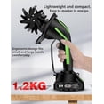 thumbnail image 5 of 2 in 1 Cordless Tiller and Cultivator with Extension Pole, 20V Lightweight Handheld Battery Tiller Cultivator for Garden, Flower Beds, Weeding, Trenching, Battery Included, 5 of 9