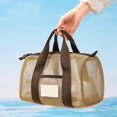 thumbnail image 4 of Mesh Wet Dry Separation Duffle Bag Adjustable Shoulder Strap Large Capacity Beach Pool Travel Handbag Multi Solid Color Options, 4 of 6