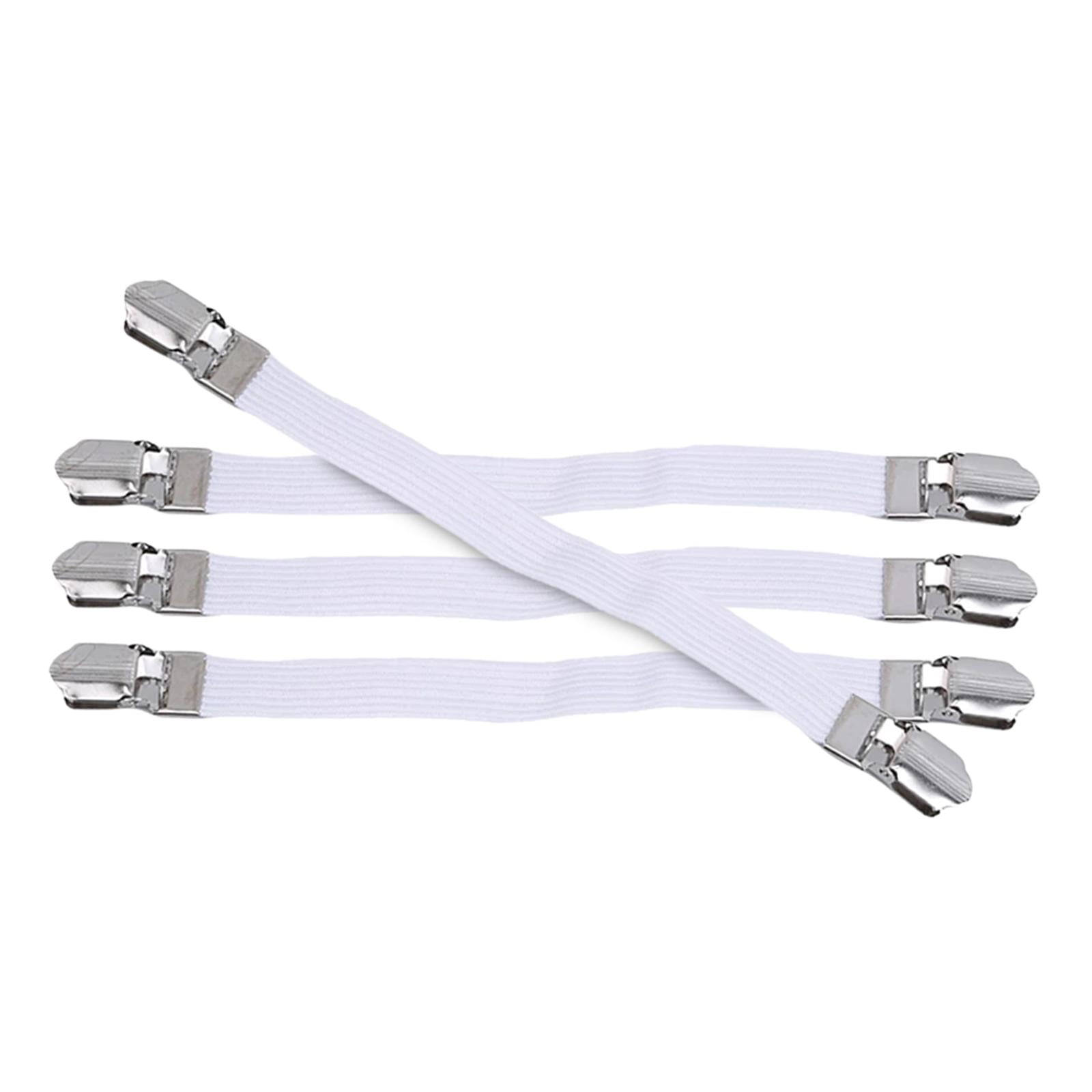 4x Ironing Board Cover Fasteners Clips Bed Sheet Fasteners Suspenders