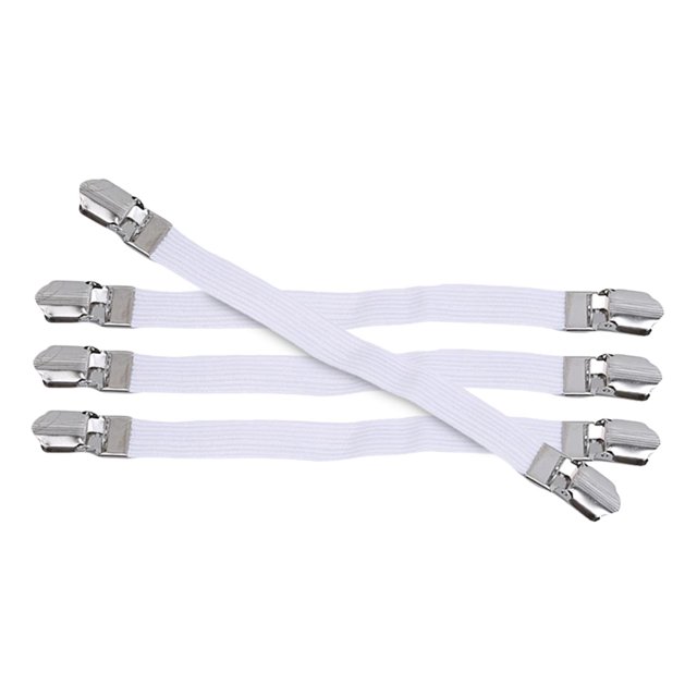 4x Ironing Board Cover Fasteners Clips Bed Sheet Fasteners Suspenders