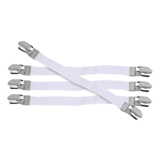 4x sujetadores elásticos para cubierta de tabla de planchar, correas, Clips, sujetadores para sábanas, , pinza antideslizante multifuncional
