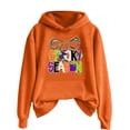 thumbnail image 4 of Hoodies Women Pullover Halloween Hoodies Pullover Sweatshirt Long Sleeve Streetwear Womens Sweatshirts Trendy Orange XXL, 4 of 4