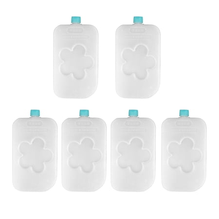6Pcs Ice Blocks Freezer Packs that Simply Stays for Food Drink Cooling Freezer Blocks Ice Pack for Outdoors Family Picnics Hiking BBQ 16.5cmx9cmx3cm