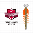 thumbnail image 3 of ITW Brands - Ramset 5149851 8 x 1.25 in. Star Head Cabinet Screw - White, 3 of 5