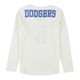 thumbnail image 2 of Camiseta gráfica Touch de Los Dodgers de Los Angeles para mujer color blanco roto talla mediana, 2 of 2