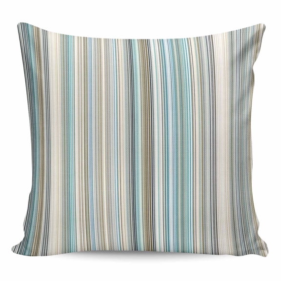 Light Blue Striped Pillow Covers 16x16 Inch Decorative Throw Pillow Cover, Farmhouse Thin Line Modern Abstract Art Sofa Pillowcases Accent Cushion Case Home Decor Bedroom Living Room