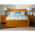 thumbnail image 2 of AFI Metro Queen Solid Wood Panel Bed with Footboard in Caramel Latte, 2 of 6