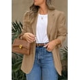 thumbnail image 4 of Blazer PRETTYGARDEN 2025 Mujer Casual de Negocios Caqui L, 4 of 5