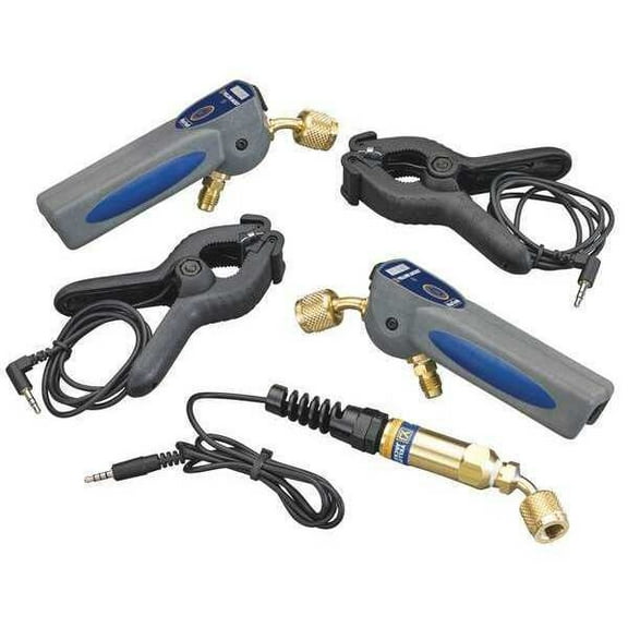 Yellow Jacket Pressure/Temperature Gauge Kit, LCD 67023