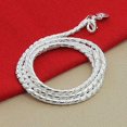 thumbnail image 5 of Collier de Luxe 5mm Argent Chaîne 20 Pouces Mode Pouces Femmes Hommes Chaîne F7C4, 5 of 5