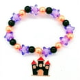 thumbnail image 1 of Halloween Bracelet Orange Citrouille Perlé à la Main, Décorations de Fête Halloween, 1 of 4