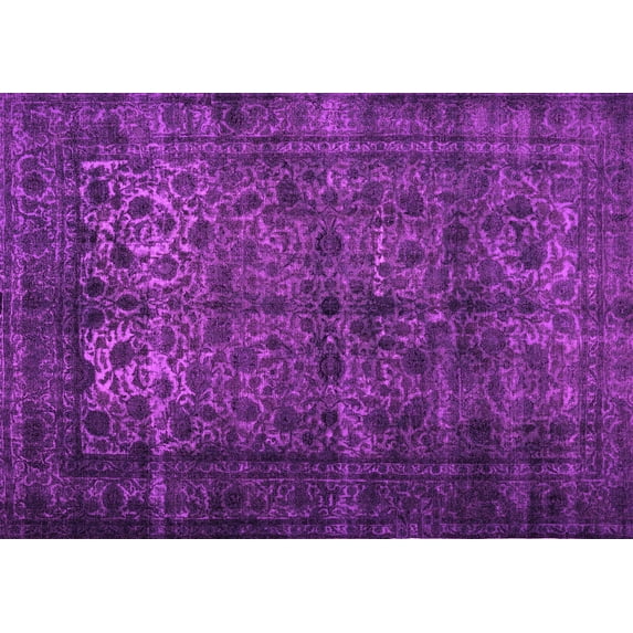 Ahgly Company Indoor Rectangle Abstract Pink Contemporary Area Rugs, 7' x 10'
