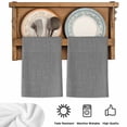 thumbnail image 5 of Vintage Dark Gray Kitchen Towels Set of 3, Farmhouse Retro Solid Color Linen Texture Absorbent Dish Towels for Kitchen, Microfiber Hand Towel, Quick Drying Tea Towel for Cleaning Dishcloths, 5 of 7