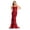 BURGUNDY, variant on Womens Champagne Formal Red Carpet Evening Long Sweetheart Strapless Mermaid Plus Size Dress