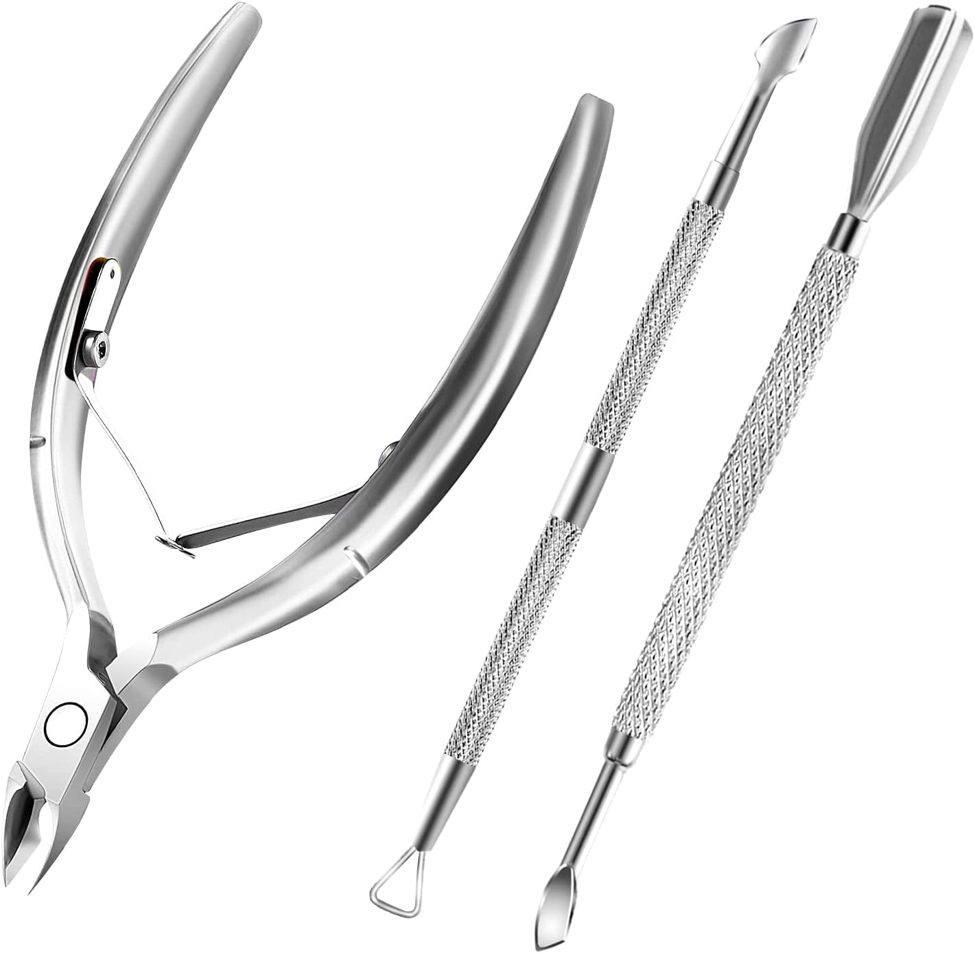 Cuticle Trimmer with Cuticle Pusher and Scissors. Cuticle Remover