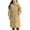Khaki, variant on Homenesgenics Jackets for Women Plus Size 4Xl Long Sleeved Solid Color Hooded Jacket Black L