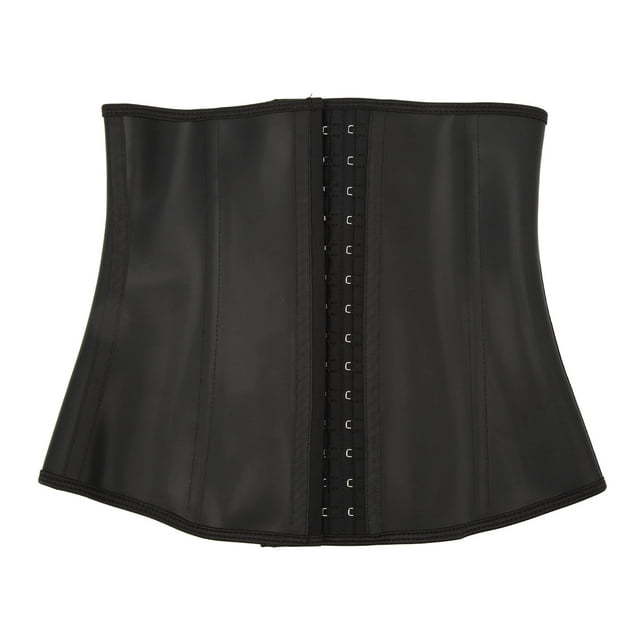 Corsé deportivo de látex para mujer, moldeador de cintura bajo el busto, control de abdomen, 4 filas de ganchos, talla L