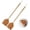 Brown 2, variant on Indoor Leather Fly Swatter - 2 Pack Long Handle Heavy Duty Fly Swatter with Hanging Rope, Wood Fly Swatter Manual for Kitchen/Home Indoor and Outdoor Flies