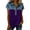 Purple, variant on Womens Tops Short Sleeve Summer Tops For Women Casual Printed Round Neck Womens T Shirts