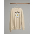 thumbnail image 3 of Be Free Heart Daisy Sweatshirt Women -Image by Shutterstock, Female 3X-Large, 3 of 4