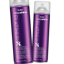Rusk Deepshine PlatinumX Hairspray 10.2 oz - Pack of 2