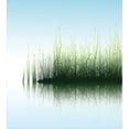 thumbnail image 3 of Nature Duvet Cover Set, Spring Time Sunset Beams Lake Reflection with Leaves Buds Flowers Rock Image, Decorative 3 Piece Bedding Set with 2 Pillow Shams, Queen Size, Blue and Green, by Ambesonne, 3 of 3