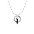 thumbnail image 2 of Delight Jewelry Little Black Dress Hockey Ring Charm Necklace, 18", 2 of 4