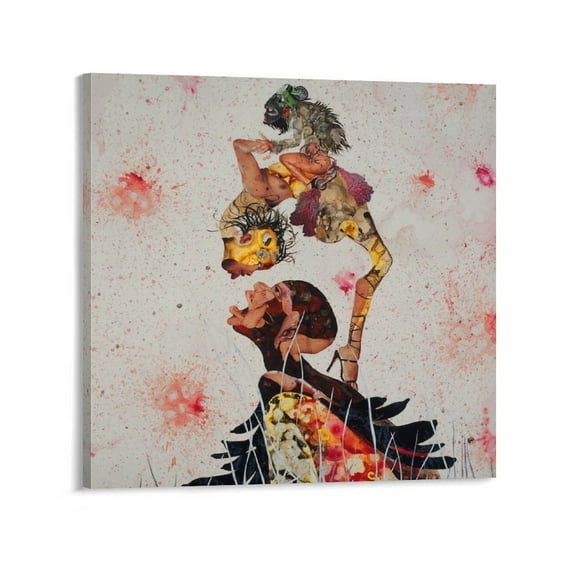 Wangechi Mutu Artist Painting Poster American Posters Art Print Wall Photo Paint Poster Hanging Picture Family Bedroom Decor Gift 16x16inch(40x40cm)