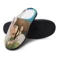 thumbnail image 4 of Mens Cozy Slippers Spirited Away Warm Soft Plush Slipper Slip-on House Shoes for Home Indoor Outdoor, 4 of 7