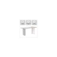thumbnail image 5 of LeisureMod Modern 55” Rectangular Dining Table for 4 to 8 People with Sintered Stone/Glass Top and Acrylic Base Kova Series in White Grey, 5 of 10