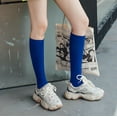thumbnail image 3 of DQRPSEETB Warm Christmas Fashion Windproof Printing Mid Tube Socks Long Tube Cotton Socks Women,Golf Socks Blue, 3 of 6