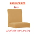 thumbnail image 5 of Injueey Funda para silla de oficina sólida, 2 piezas, Multicolor, resistente al desgaste, las cuatro estaciones, muebles de oficina, Protector exterior, Decoración del hogar Café Injueey HA012491-09, 5 of 5