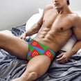 thumbnail image 7 of Men's Eritrea Flag Briefs Triangle Underwear Print Breathable Briefs, 7 of 7