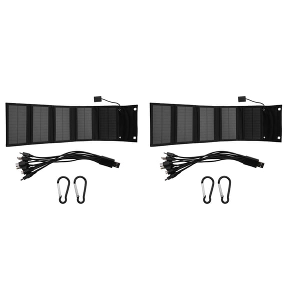 2X 70W Foldable USB Solar Panel Solar Cell Portable Folding Waterproof Solar Panel Charger for Mobile Phone